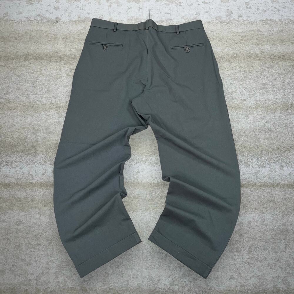 Vintage 90s Dockers Dress Pants 36x30 Baggy Wide Leg Fit Olive Green Pleated